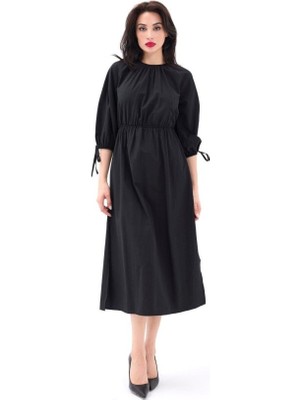 La Mode Istanbul 6774 Elbise-Siyah