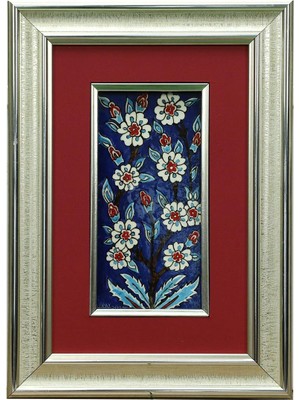 E38 El Işçiliği Çini Tablo 25*35 cm - 6266