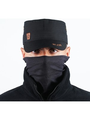 Wolftrap Tactical Kurt Logolu Ripstop Siyah Şapka, Siyah Kep