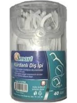 Ksmart - Kürdanlı Diş Ipi 40 Adet - 1 Paket