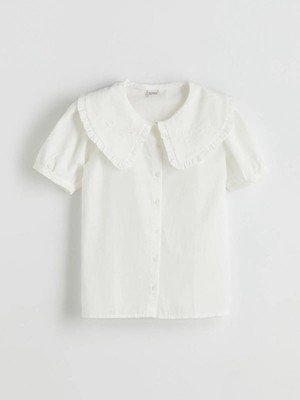 Lcw Kids  Bebe Yaka Çiçekli Kız Çocuk Gömlek  (S5)