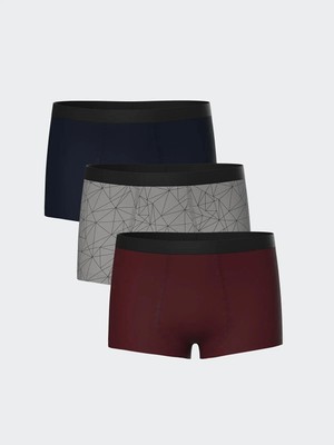 LC Waikiki LCW Kids Baskılı Erkek Çocuk Boxer 3'lü Günlük Kullanım İçin Yüksek Pamuklu Konforlu Model