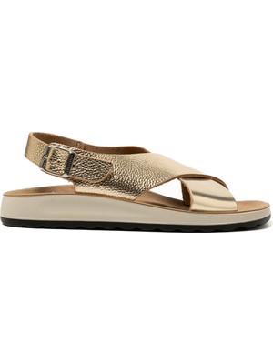 T4 429 Fe Kadın Sneaker ( Günlük) 77 G61 Zc Fly Flot Sandal 6430-GOLD