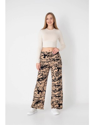 Star Besttren Kadın Bürümcük Desenli Pantolon