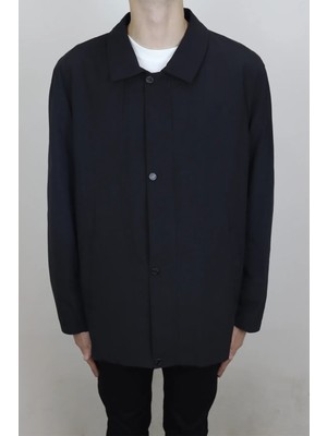 Marco Muratti Fistan Store Erkek Ceket Yaka Klasik Kesim Rahat Kalıp Çıtçıtlı Battal Yazlık Keten Mont