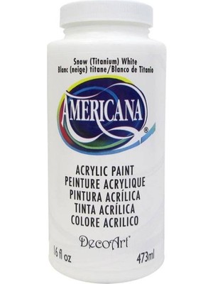 Decoart Americana Snow White Beyaz Akrilik Boya 16OZ DA01