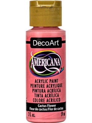 Decoart Americana Cactus Flower Kırmızı Akrilik Boya 2oz DA384