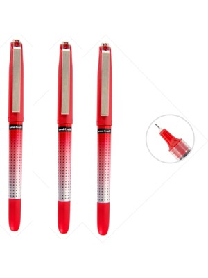 Uniball Eye Needle ( 0.5 ) Iğne Uçlu Kalem Üçlü Kırmızı