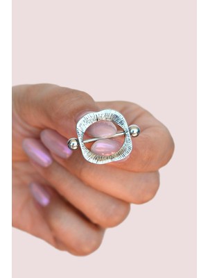 Sacce Scarves & Accessories Balık Ağzı Çelik Nipple Piercing Dişli Balık Ağzı Model Meme Ucu Piercingi