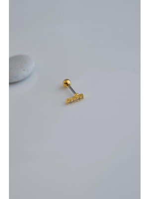 Sacce Scarves & Accessories Ince Taşlı Helix Piercing Kıkırdak Lob Conch