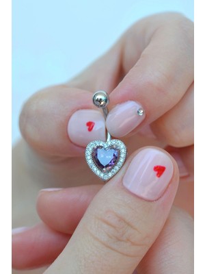 Sacce Scarves & Accessories Mor Kalpli Göbek Piercingi