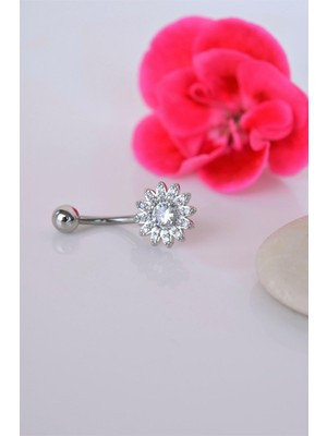 Sacce Scarves & Accessories Papatya Model Göbek Piercingi Papatyalı Çelik