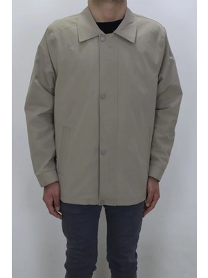 Marco Muratti Fistan Store Erkek Ceket Yaka Klasik Kesim Rahat Kalıp Fermuar ve Çıtçıtlı Yazlık Mont