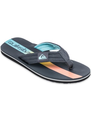 Quiksilver AQYL101339 Molokai Layback Ii Gri-Turuncu Erkek Terlik