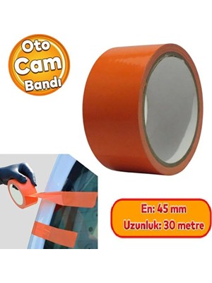 Araba Araç Oto Cam Sabitleme Tamir Montaj Bandı Iz Bırakmaz Maskeleme Güçlü Bant 45 mm x 30 Metre