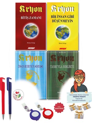 Maje Hediye+Lee Carroll(Kryon: 1,2,3,4, Kitaplar- Bitiş Zamanı) 4 Kitap-Yeni-Bireysel Gelişim-Akaşa