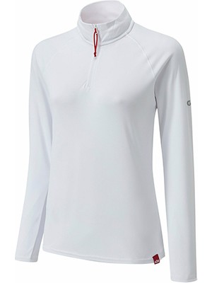 Gıll Women's Uv Tec Long Sleeve Zıp Tee GIL.UV009W_WHT