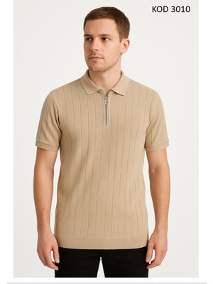 Duss Erkek Fitilli Triko Tshirt 3010