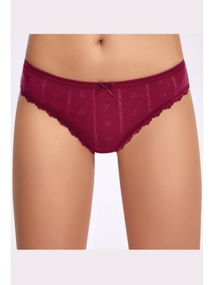 Jakarlı ( Transferli Ribana ) Kadın Bikini Külot   5 Adet