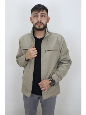 Marco Muratti Fistan Store Erkek Hakim Yaka Spor Kesim Normal Kalıp Fermuar Kapamalı Yazlık Mont