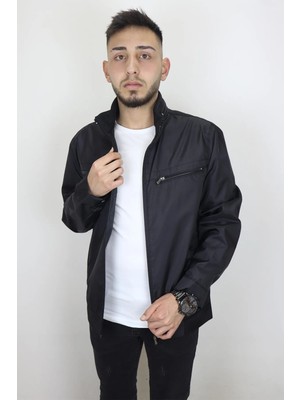 Marco Muratti Fistan Store Erkek Hakim Yaka Spor Kesim Normal Kalıp Fermuar Kapamalı Yazlık Mont