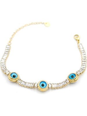 Nazar Su Yolu Bileklik - Altın