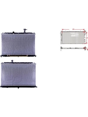 Su Radyatörü Brazing At 370X628X16 mm – 25310-1G100 Wisco – Kia Rio 1.4 05 ve Sonrası Uyumlu