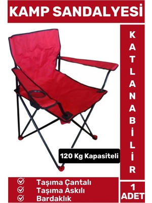 Wintoup Premium 120 kg dirençli  Çantalı Taşıma Askılı Bardaklık Balık Piknik Sahil Outdoor Kamp Sandalyesi