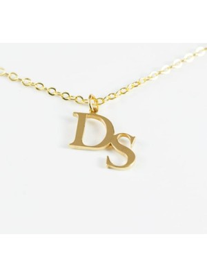 Harf Yazılı 14 Ayar Altın Kolye