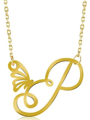 Harf 14 Ayar Altın Kolye