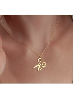 Kuaför 14 Ayar Altın Kolye