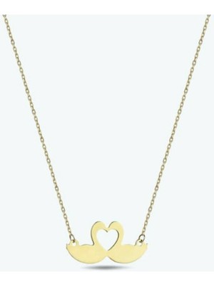 Kuğu 14 Ayar Altın Kolye