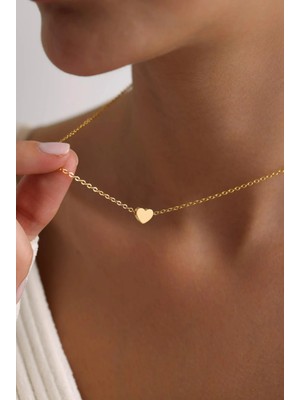 Kalp 14 Ayar Altın Kolye