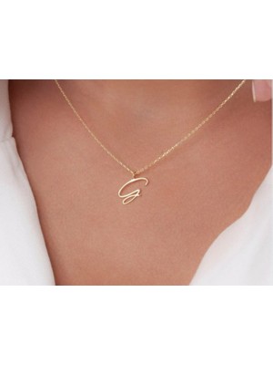 Harf 14 Ayar Altın Kolye