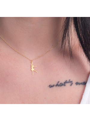 Balerin 14 Ayar Altın Kolye