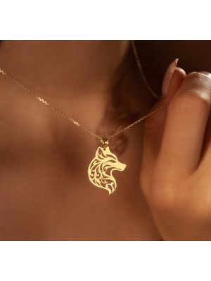 Alfa Kurt 14 Ayar Altın Kolye