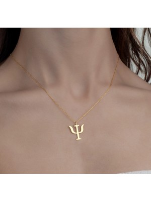 Psikoloji Simgesi 14 Ayar Altın Kolye