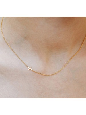 Haç 14 Ayar Altın Kolye