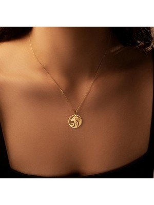 Kurt 14 Ayar Altın Kolye