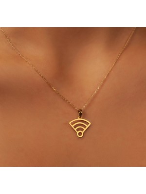 Wifi 14 Ayar Altın Kolye