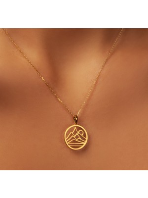 Manzara 14 Ayar Altın Kolye