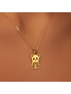 Panda 14 Ayar Altın Kolye