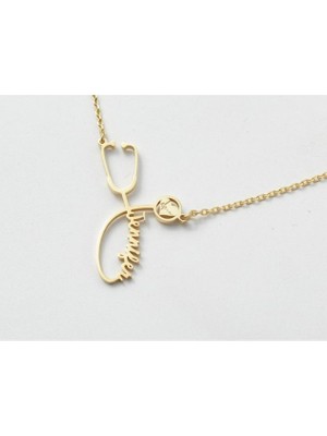 Steteskop 14 Ayar Altın Kolye