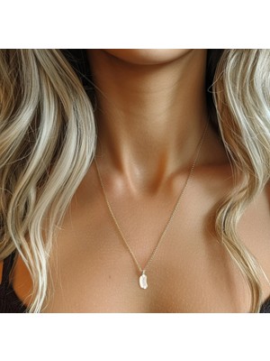 Sosisli 14 Ayar Altın Kolye