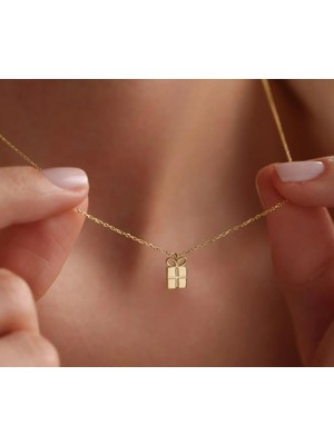 Hediye Paketi 14 Ayar Altın Kolye