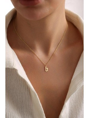 Harf 14 Ayar Altın Kolye