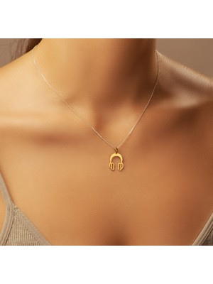 Kulaklık 14 Ayar Altın Kolye