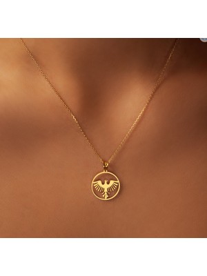 Kartal 14 Ayar Altın Kolye