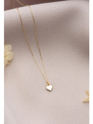 Kalp 14 Ayar Altın Kolye