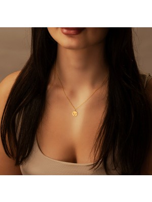 Sevgi Emojisi 14 Ayar Altın Kolye